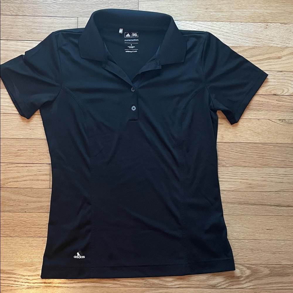 Adidas Women's Classic Black Polo Shirt